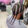 Men’s Large Straight Back Braids