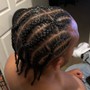 Men styled braids