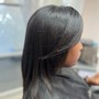 Silk Press- mid back / waist length hair