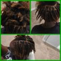 Micro  locs (Med)short hair