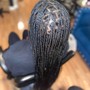 Medium-large Knotless Box Braids