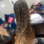 Medium to large Box Braids (half a head)