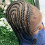 Kid's Braids with weave