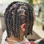 Small feed in braids