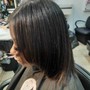 Transformation cut/ w color/ style ( black rinse) only no bleach color