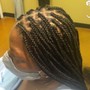 At home Individual Braids natural hair