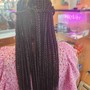 Large Knotless Box Braids