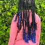 Small Boho Knotless Braids (waist length)