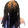 Half Way Knotless Box Braids w/ Design!