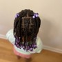 Kid's Natural Braids with beads