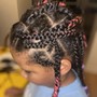 Kid's Natural Braids with beads