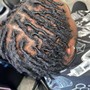 Dreadlocks re-twisted or crochet needle