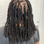 Retwist + Style Short Locs