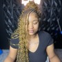 Half Fulani braid quick weave