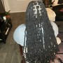 Large box braids mid back