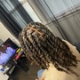 Wash , deep condition, blow out , style