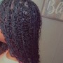 Short Bohemian Knotless Braids