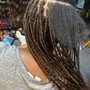 Faux locs style