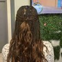 Boho braid butt length smedium size