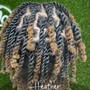 Natural Hair Two Strand Twist (not locs)