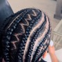 2 Feed in /stitch braids