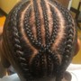 At home Individual Braids natural hair