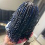 Goddess invisible loc extensions (waist length)