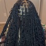 Large Knotless Braids(Butt Length)