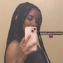 Medium knotless box braid