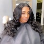 Closure wig install