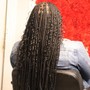 Knotless braids large