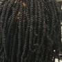 52” braids (lower than mid back)