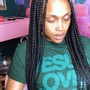 Large Knotless Box Braids