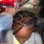 Kids lemonade Braids medium/ with weave