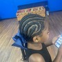 Kid's Braids w/ weave