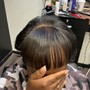 (Relaxed Hair)Color Rinse, Silk Press, Women's Trim