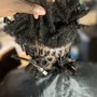 Kids Full Head Loc Retwist & Style (9 and under)