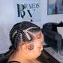 4 Butterfly feed-in braids