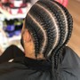 Natural Plaits (Box Braids without extensions)