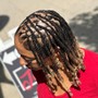 Loc retwist with two strand