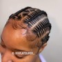 Extra small ponytail stitch Braids