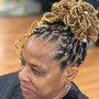 Loc Style with hair added