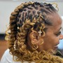 Loc Style with hair added