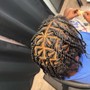 Loc shampoo retwist and style