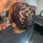 Basic Loc Style (barrel rolls, braids, pineapple ect)