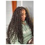 Human curls (mild) | waist length | boho knotless