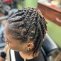 Loc Maintenance: Full head of hair