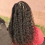 Large Box Braids waist length