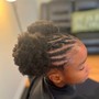 Kid's Ages 3-11 Natural Braided Styles(No Weave)Please have hair detangled, shampoo not included.