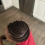 Kinky Twist with shaved side